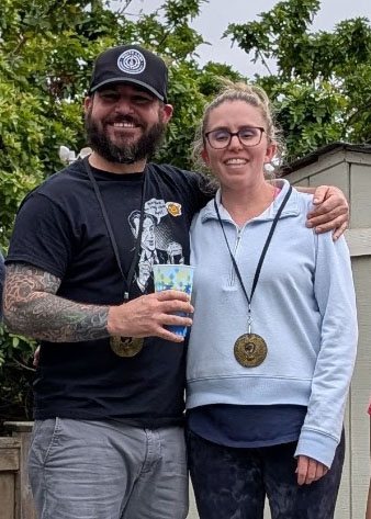 Travis and CC, gold medal winners