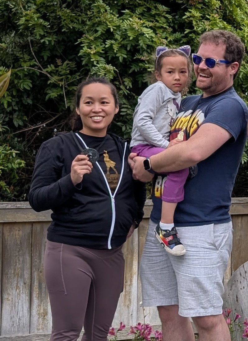 Matt and Jen, silver medal winners